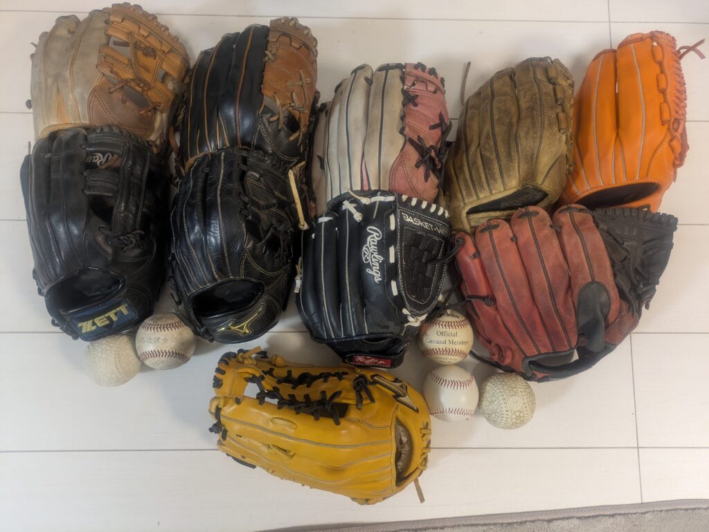 歴代のグローブ達