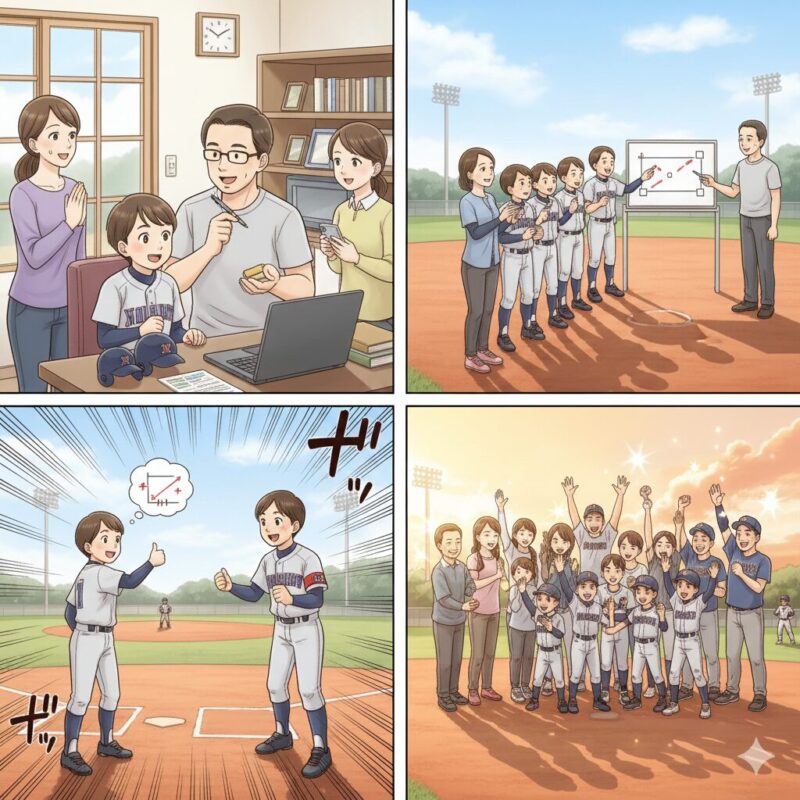 リーダー 家族 野球