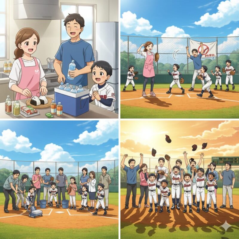 野球　チーム　家族