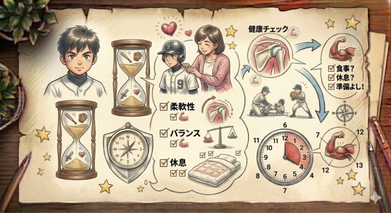 野球　ママ　メンテナンス